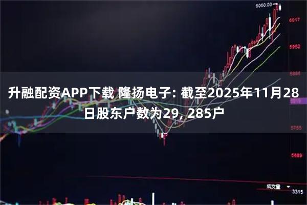 升融配资APP下载 隆扬电子: 截至2025年11月28日股东户数为29, 285户
